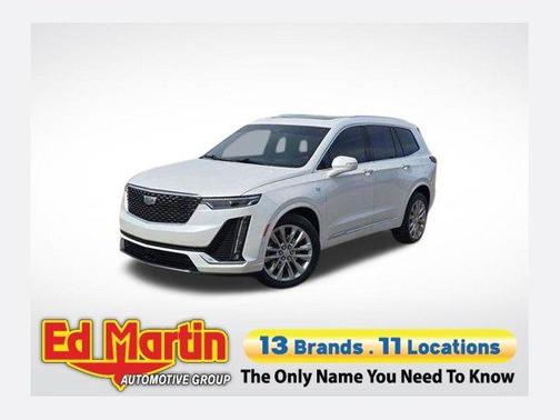 Crystal White Tri-Coat 2024 Cadillac XT6 Premium Luxury AWD