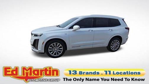 Crystal White Tri-Coat 2024 Cadillac XT6 Premium Luxury AWD