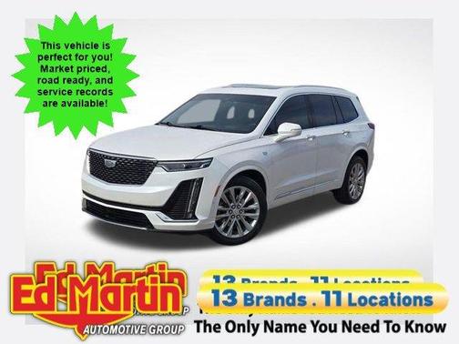 Crystal White Tri-Coat 2024 Cadillac XT6 Premium Luxury AWD