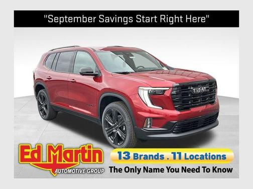 Volcanic Red 2026 GMC Acadia Elevation