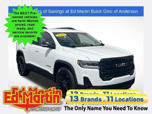 Summit White 2023 GMC Acadia SLT