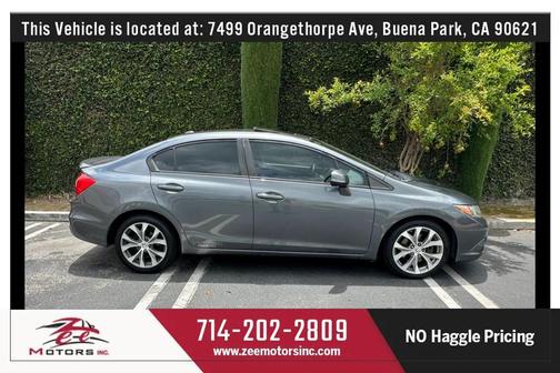 Polished Metal Metallic 2012 Honda Civic Si
