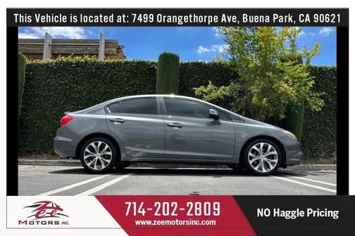 Polished Metal Metallic 2012 Honda Civic Si