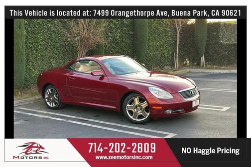 Burgundy 2006 Lexus SC 430 Base