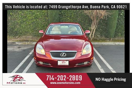 Burgundy 2006 Lexus SC 430 Base