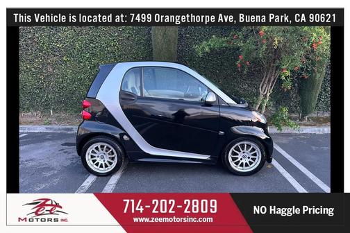 Black 2013 smart ForTwo Passion Hatchback Coupe 2D