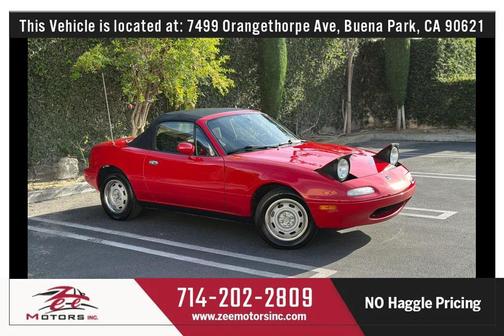 Red 1996 Mazda MX-5 Miata Convertible 2D