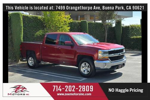 Burgundy 2018 Chevrolet Silverado 1500 1LT