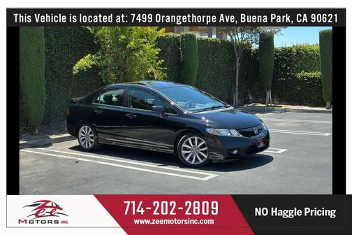 Crystal Black Pearl 2009 Honda Civic Si