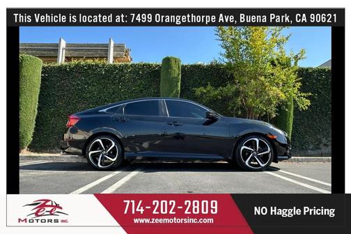 Black 2017 Honda Civic LX