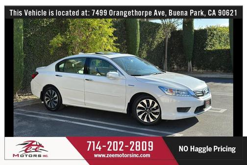 White Orchid Pearl 2015 Honda Accord Hybrid Touring