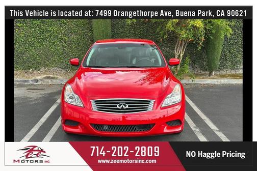 Red 2009 INFINITI G37 Sport
