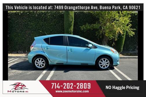 Blue Streak Metallic 2012 Toyota Prius c Three