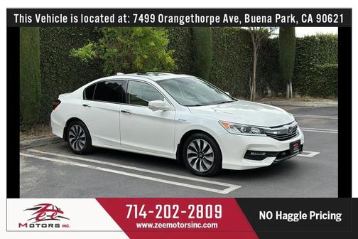 White 2017 Honda Accord Hybrid EX-L