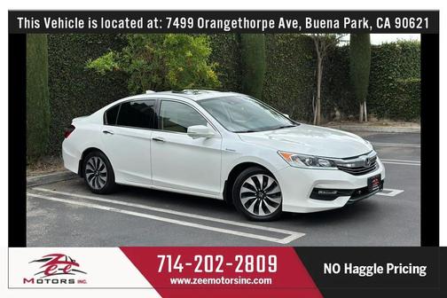 White 2017 Honda Accord Hybrid EX-L