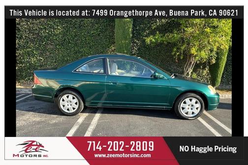 Green 2001 Honda Civic EX