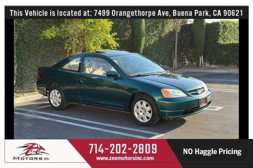 Green 2001 Honda Civic EX