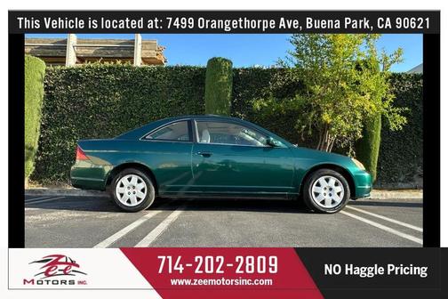 Green 2001 Honda Civic EX