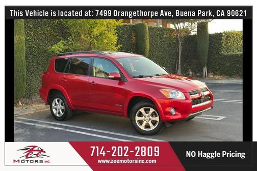 Burgundy 2010 Toyota RAV4 Limited