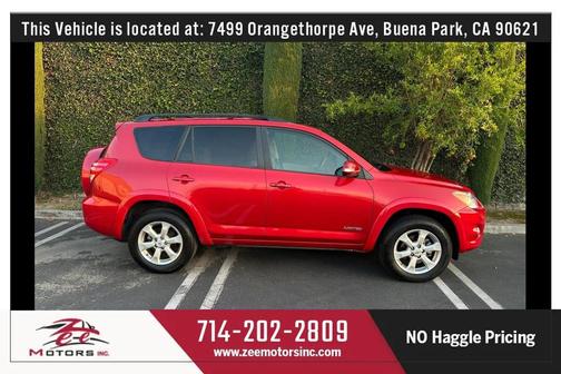 Burgundy 2010 Toyota RAV4 Limited