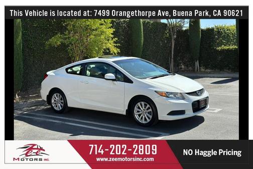 Taffeta White 2012 Honda Civic EX-L