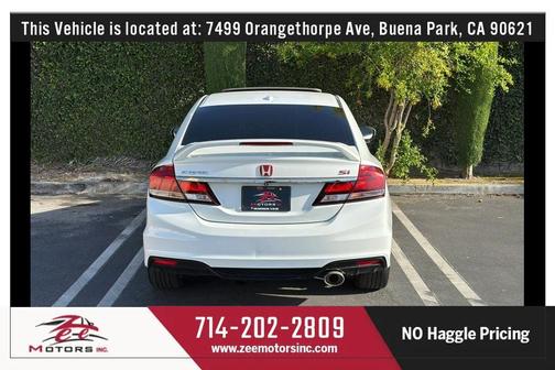 Taffeta White 2015 Honda Civic Si