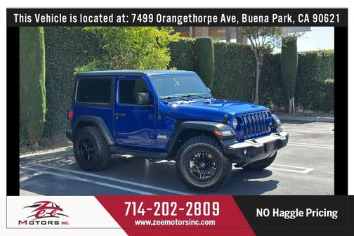 Ocean Blue Metallic Clearcoat 2019 Jeep Wrangler Sport S