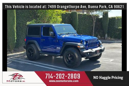 Ocean Blue Metallic Clearcoat 2019 Jeep Wrangler Sport S