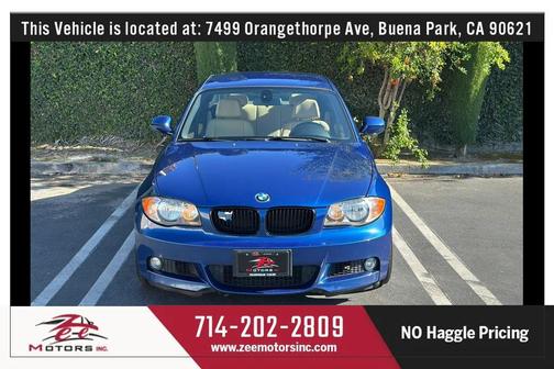 Blue 2011 BMW 128 i