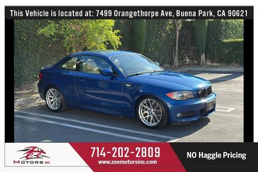 Blue 2011 BMW 128 i
