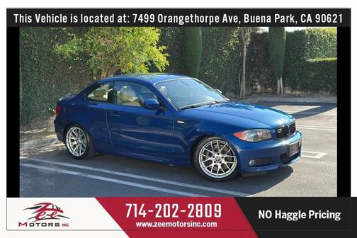 Blue 2011 BMW 128 i