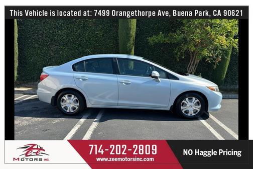 Silver 2012 Honda Civic Hybrid Base