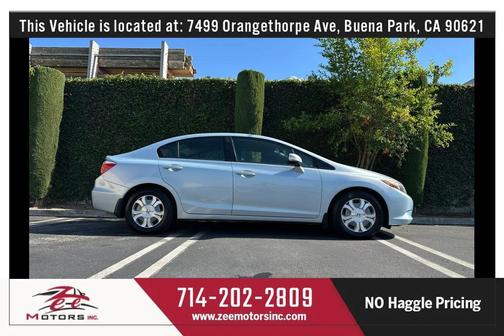 Silver 2012 Honda Civic Hybrid Base