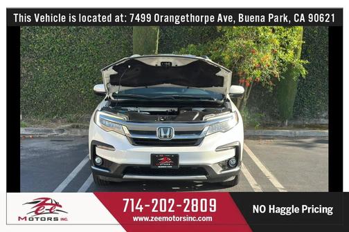 White Diamond Pearl 2019 Honda Pilot Touring 8-Passenger