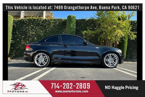 Jet Black 2010 BMW 135 135i Coupe 2D