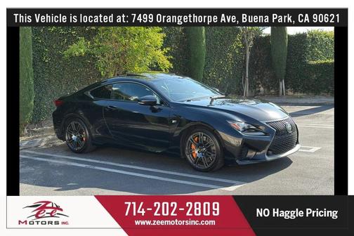 Black 2017 Lexus RC F RC F Coupe 2D