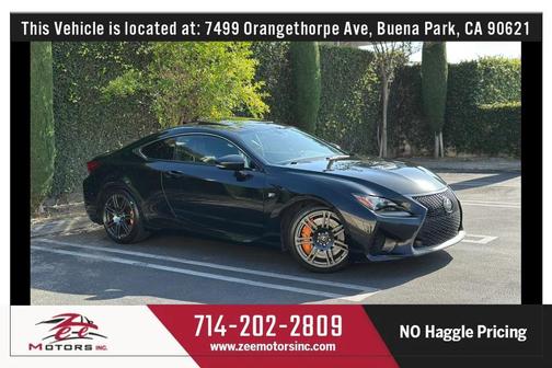 Black 2017 Lexus RC F RC F Coupe 2D