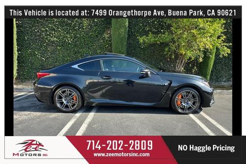 Black 2017 Lexus RC F RC F Coupe 2D