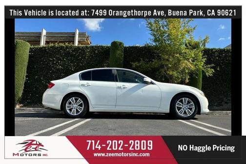 Moonlight White 2012 INFINITI G37 Journey