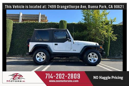 Silver 2003 Jeep Wrangler Rubicon