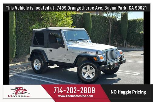 Silver 2003 Jeep Wrangler Rubicon