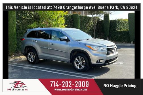 Silver Sky Metallic 2015 Toyota Highlander LE Plus