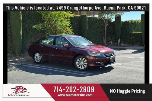 Burgundy 2014 Honda Accord Touring