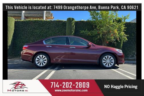 Burgundy 2014 Honda Accord Touring