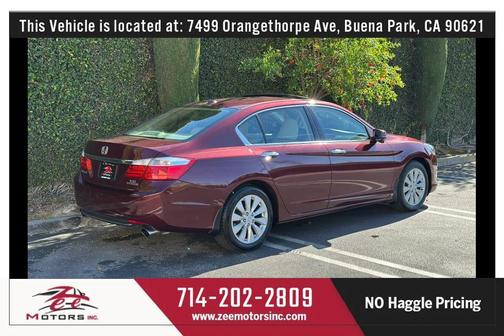 Burgundy 2014 Honda Accord Touring