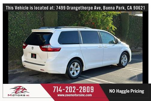Super White 2017 Toyota Sienna LE