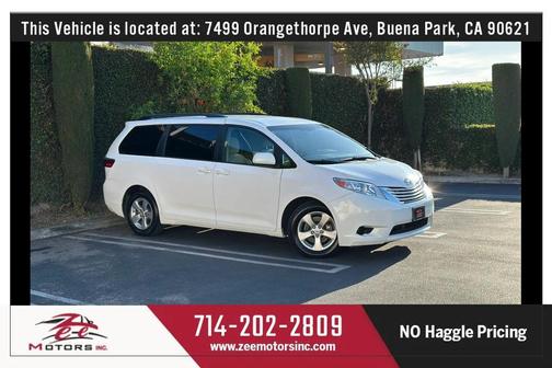 Super White 2017 Toyota Sienna LE