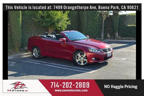 Burgundy 2012 Lexus IS 250C Base