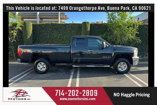 Black 2009 Chevrolet Silverado 2500 LT Extended Cab