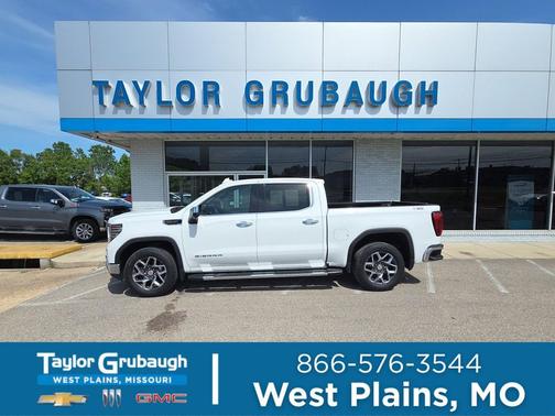 Summit White 2023 GMC Sierra 1500 SLT